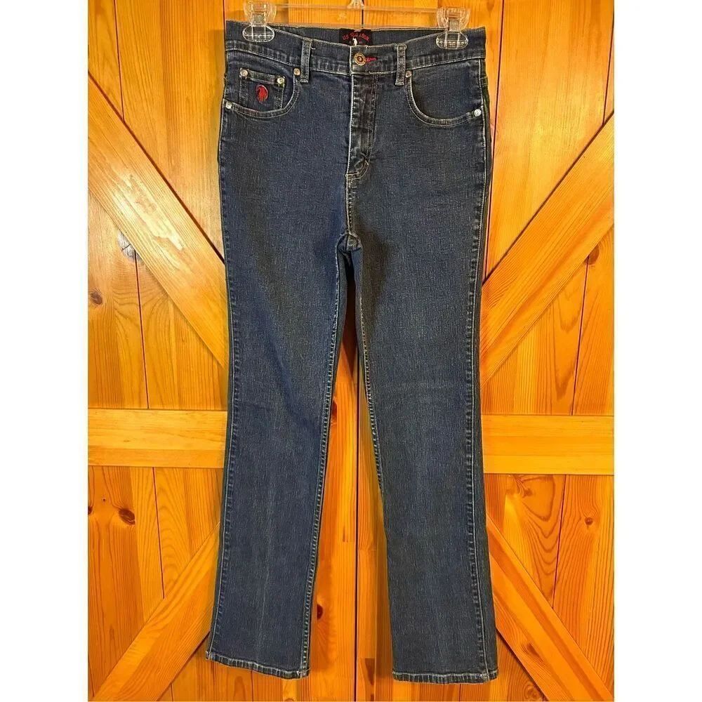 US Polo Assn. Jeans Women's 7/8 Blue Cotton Blend (4593)